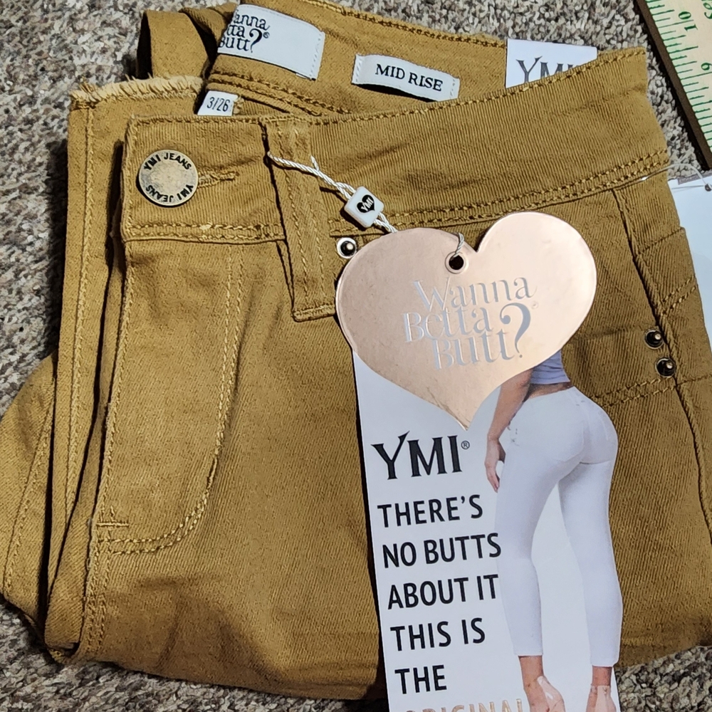 YMI WANNA BETTA BUTT Distressed Skinny Jeans Size 8 Mid Rise Ankle NWT
